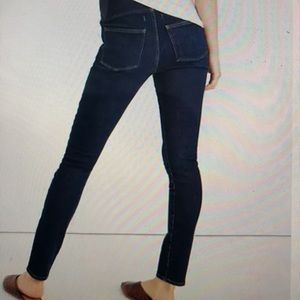 Madewell maternity over the belly skinny jeans in orland wash, size 25
